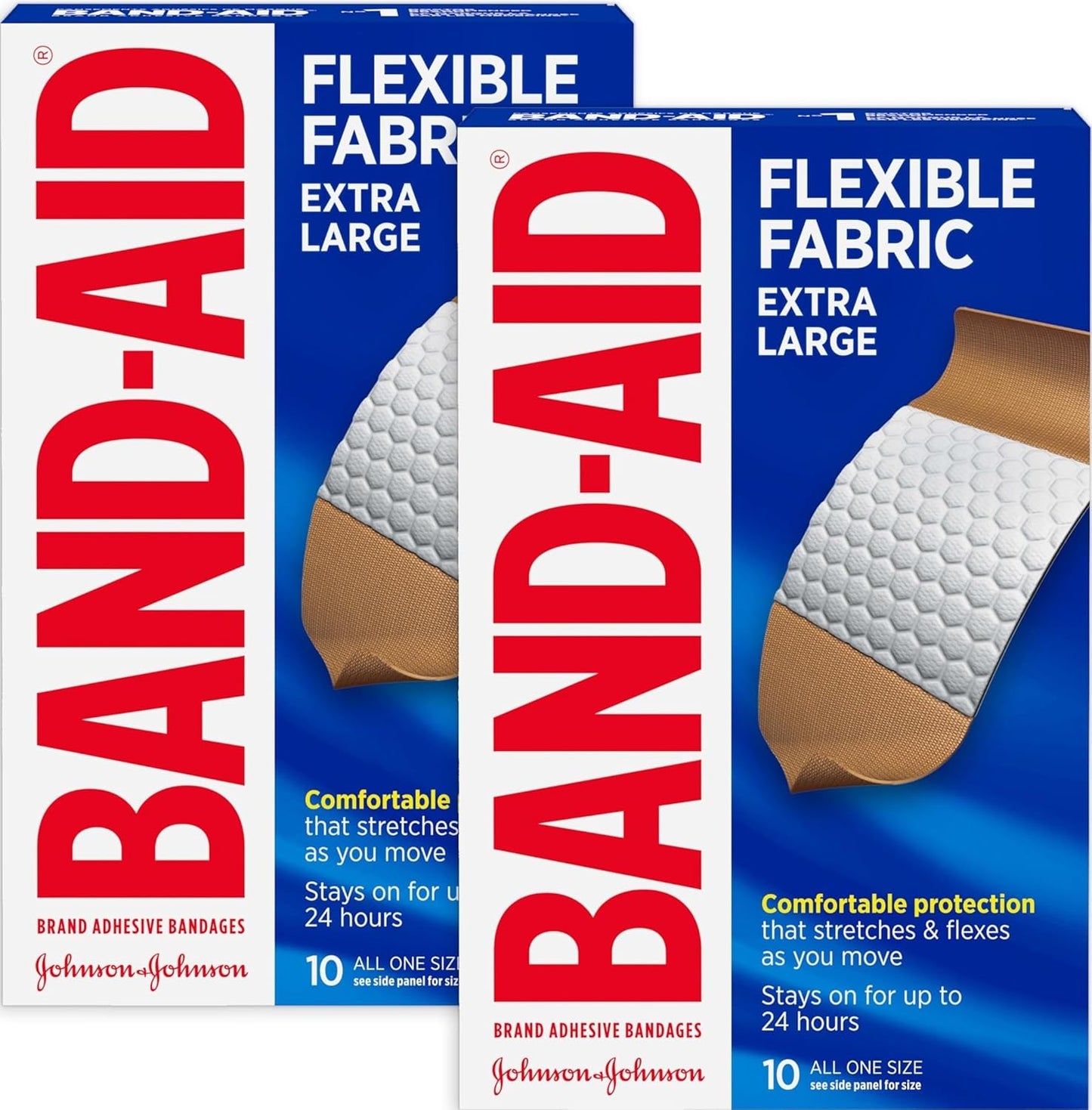BAND-AID Flexible Fabric Adhesive Bandages All One Size 100 Count