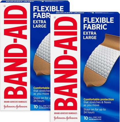 BAND-AID Flexible Fabric Adhesive Bandages All One Size 100 Count