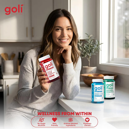 Goli Zero Sugar Trio Dietary Supplement Gummies