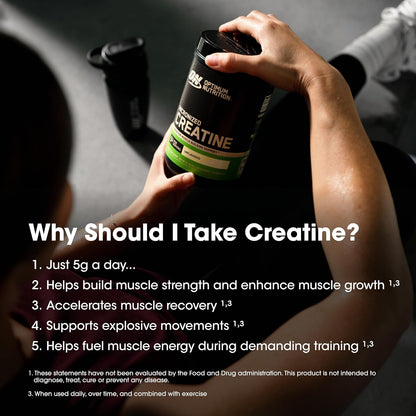 Optimum Nutrition Micronized Creatine Monohydrate Dietary Supplement Powder