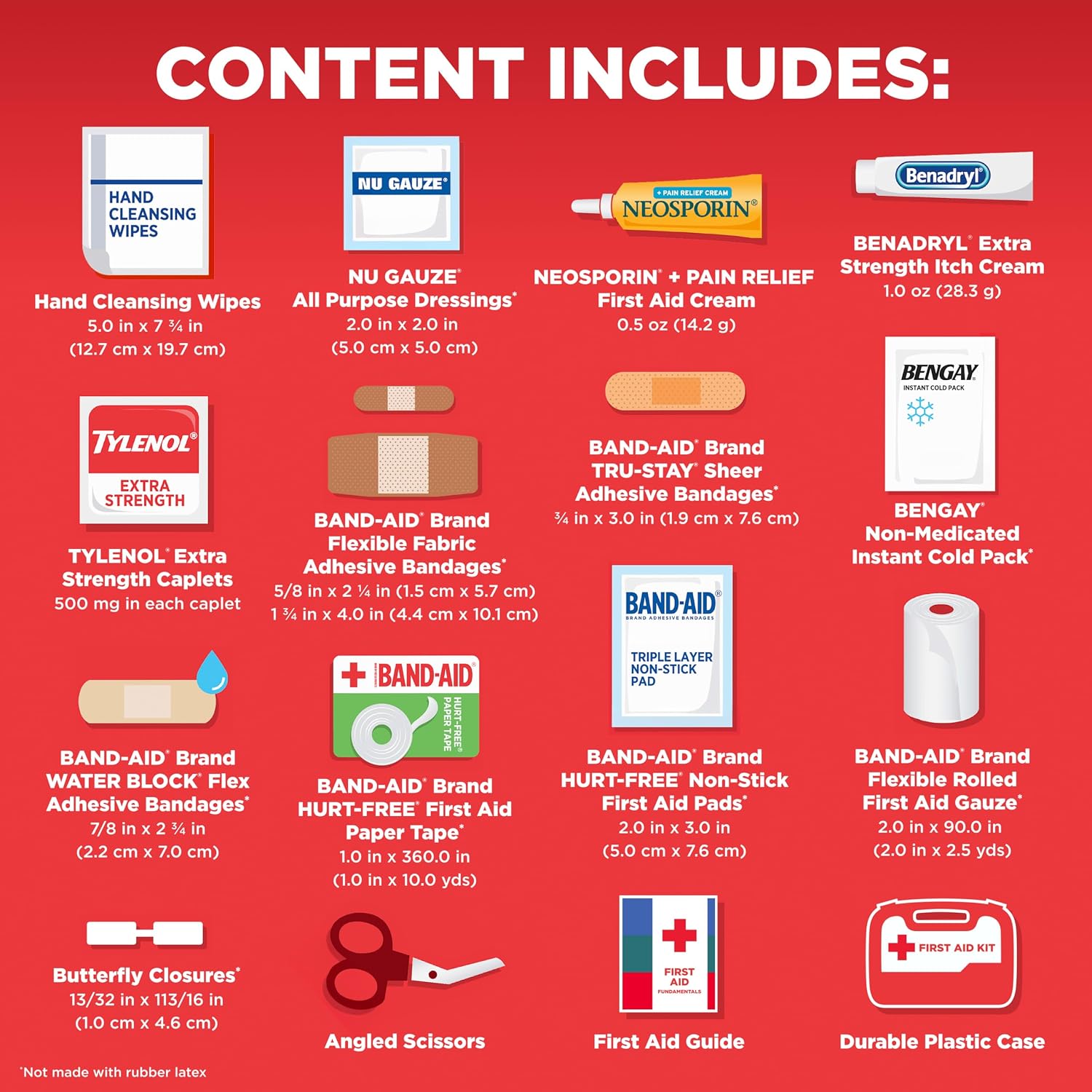 BAND-AID All-Purpose Portable Compact First Aid Kit 160 Piece Emergency Wound Care Essentials