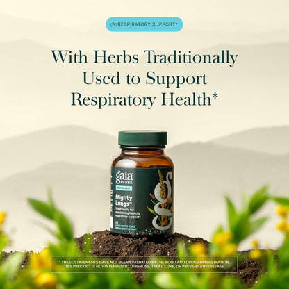 Gaia Herbs Mighty Lungs Respiratory Support Capsules
