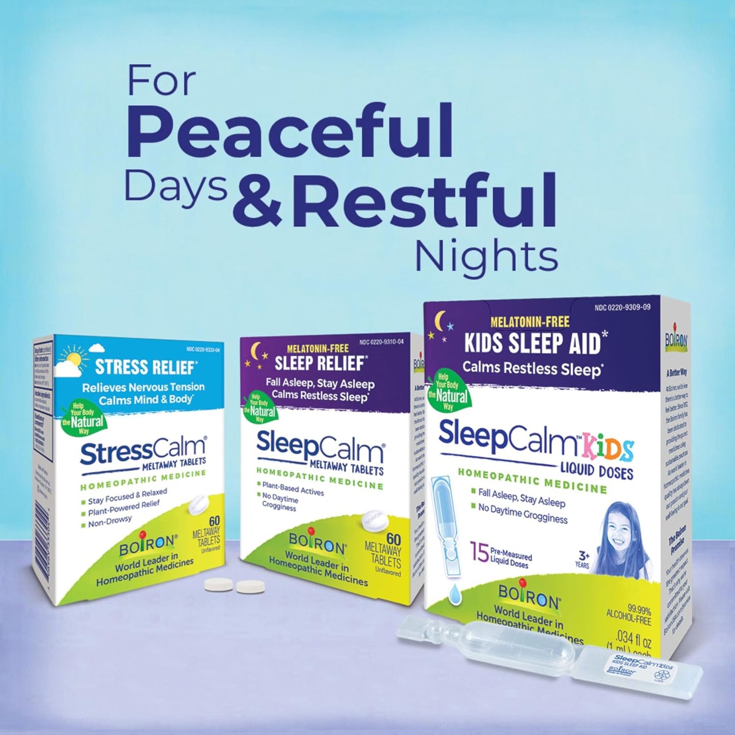 Boiron StressCalm Stress Mood Support Meltaway Tablets