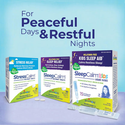 Boiron StressCalm Stress Mood Support Meltaway Tablets