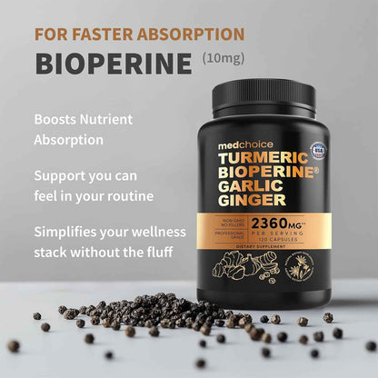 MedChoice 4-in-1 Turmeric Joint Support Supplement 2360mg 120ct