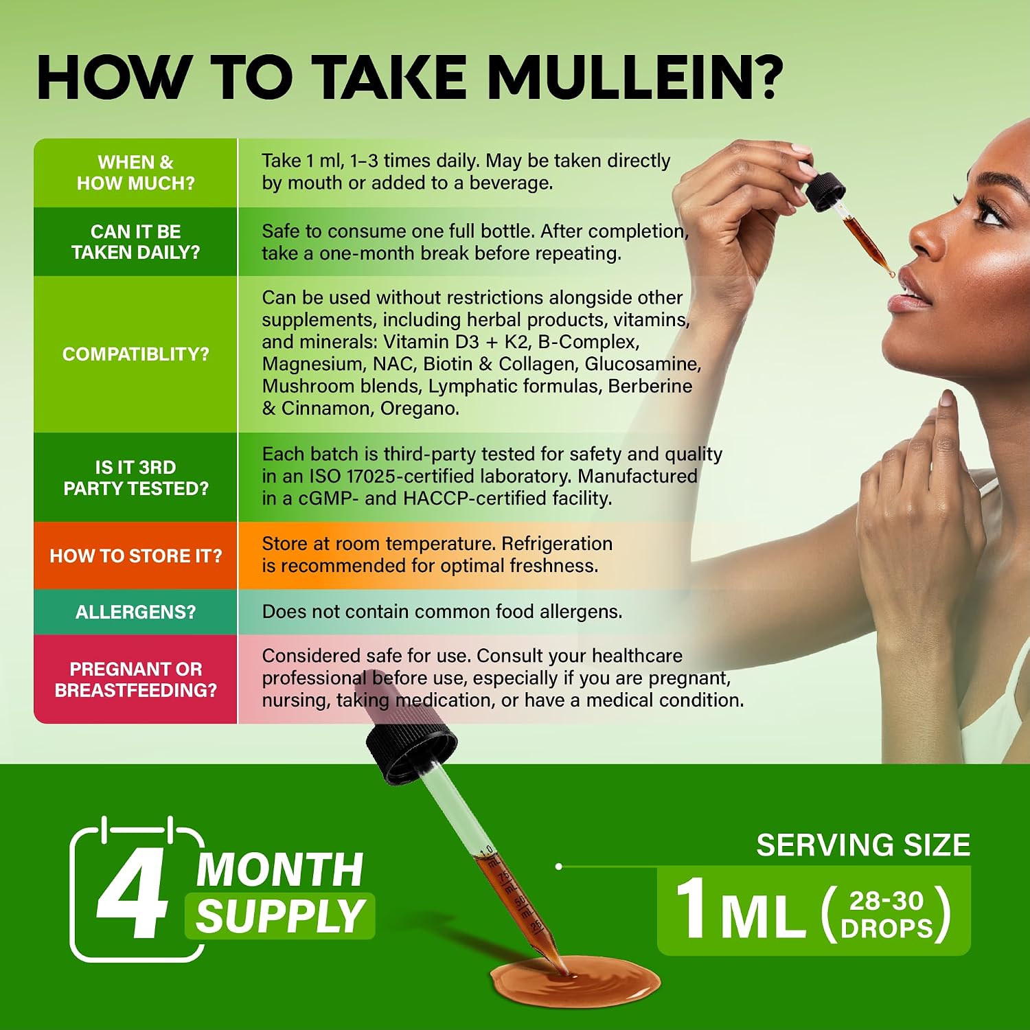 NUTRAHARMONY Mullein Leaf Respiratory Support Liquid