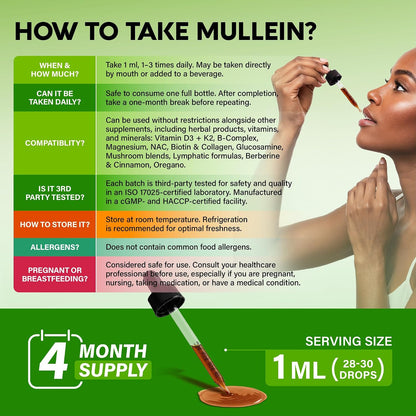 NUTRAHARMONY Mullein Leaf Respiratory Support Liquid