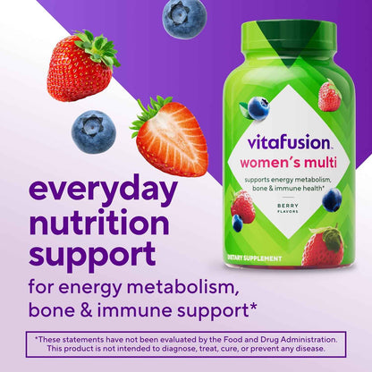 Vitafusion Adult Gummy Vitamins for Women Berry Flavor 120 Count