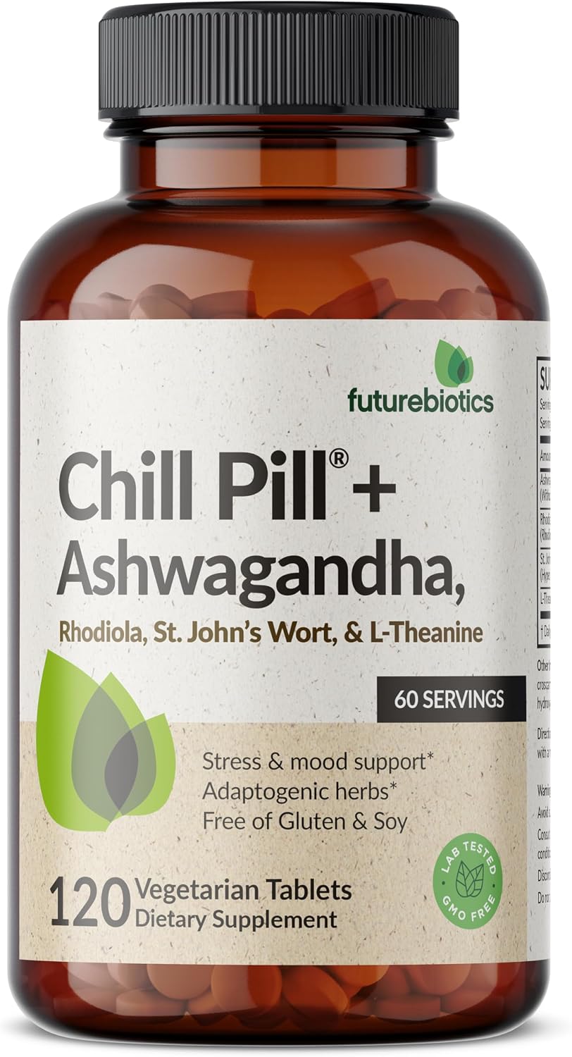 Futurebiotics Chill Pill Ashwagandha Stress Mood Support Tablets
