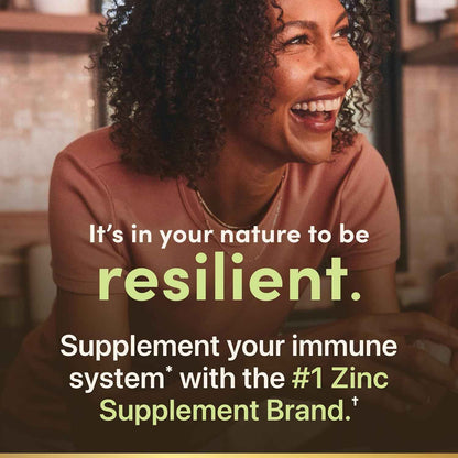Nature's Bounty Zinc 50mg Immune Support Supplement 250 Caplets