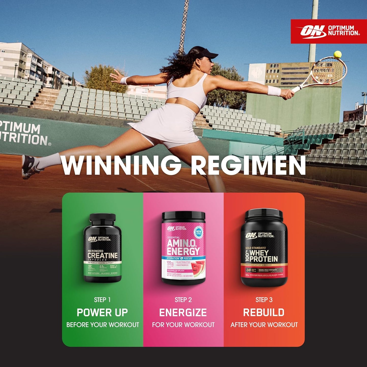Optimum Nutrition Micronized Creatine Monohydrate Capsules 2.5g Per Serving 50 Servings
