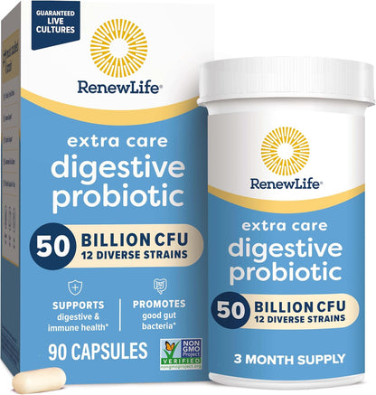 Renew Life Extra Care Probiotic Digestive Support Capsules