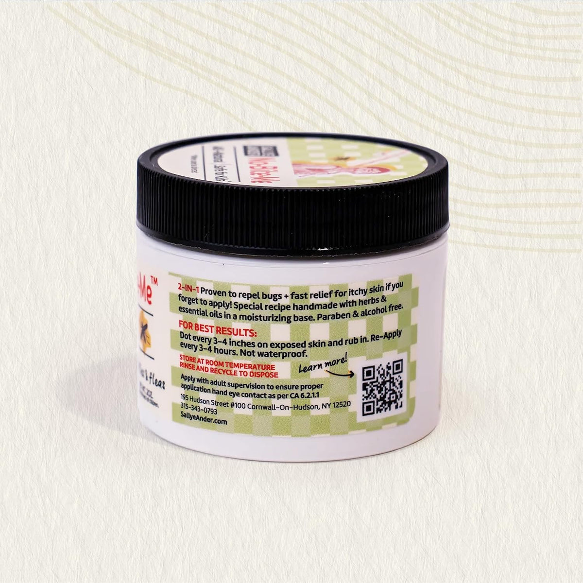 SALLYEANDER No-Bite-Me Bug & Insect Repellent Cream 2 oz