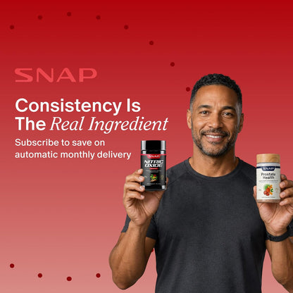 Snap Supplements Nitric Oxide Booster + Prostate Health Supplements for Men 60 + 90 Capsules