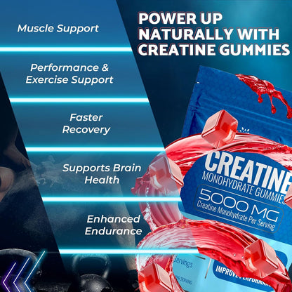 Creatine Monohydrate Gummies 30 Servings