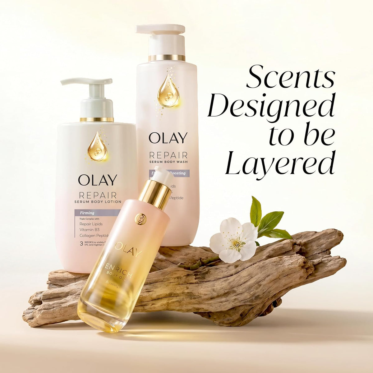 Olay Enrich Boosting Vanilla Plum & Amber Body Oil 4 fl oz