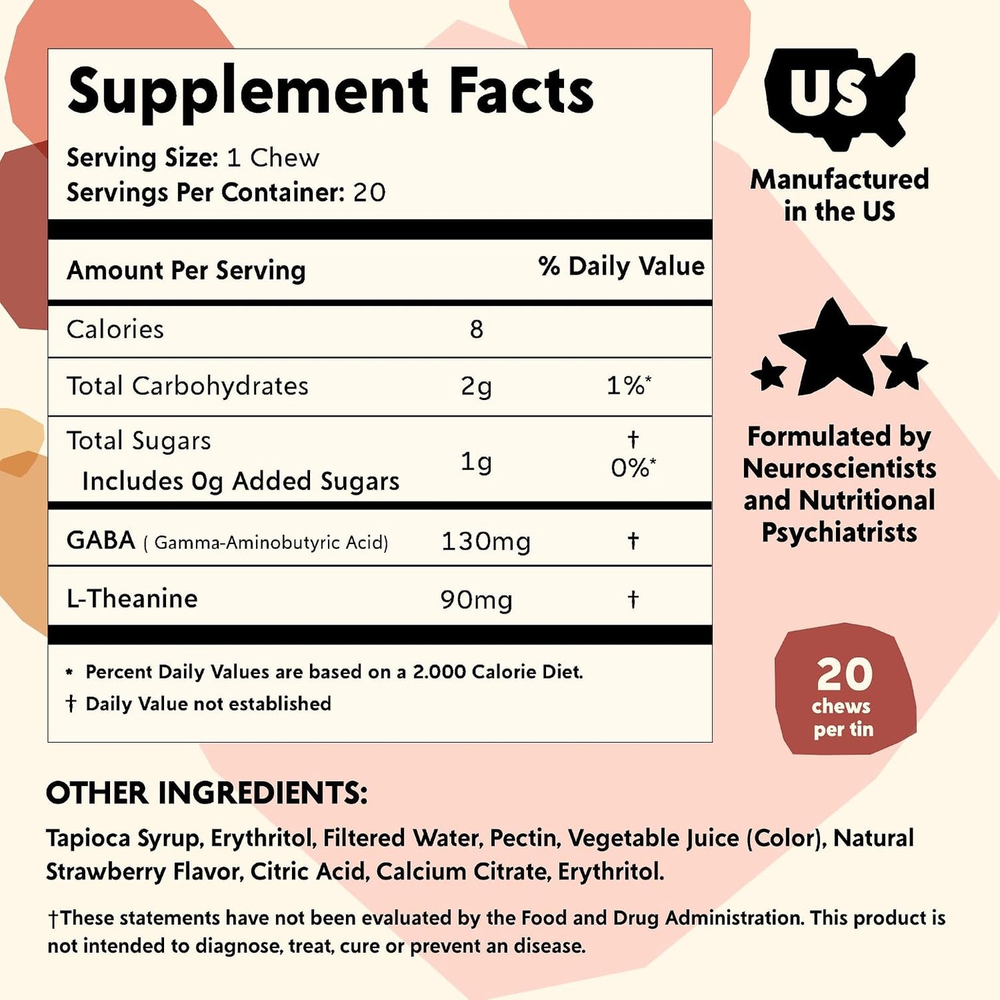 PYM GABA L-Theanine Stress Mood Support Chews