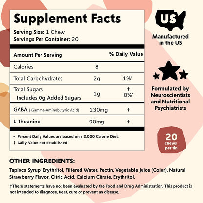 PYM GABA L-Theanine Stress Mood Support Chews