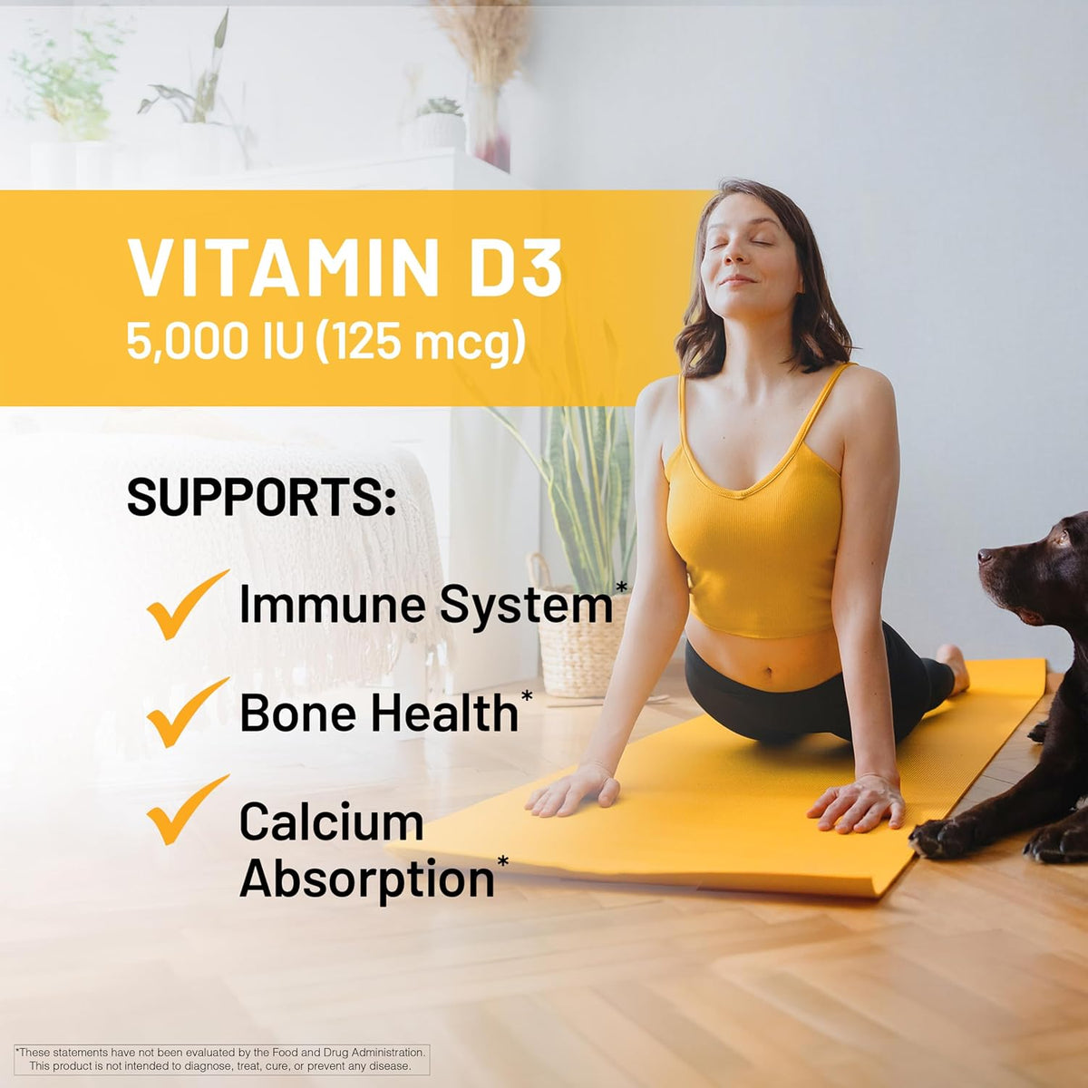 NatureWise Vitamin D3 5000IU Dietary Supplement Softgels