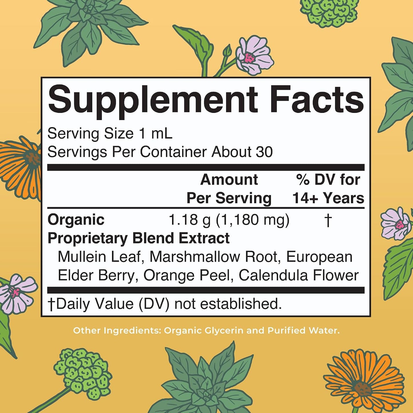 MARYRUTH'S USDA Organic Respiratory Health Herbal Support Liquid Drops