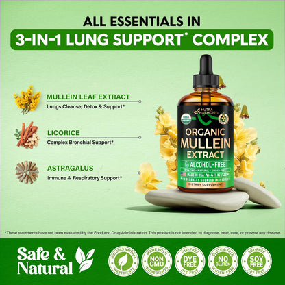 NUTRAHARMONY Mullein Leaf Respiratory Support Liquid