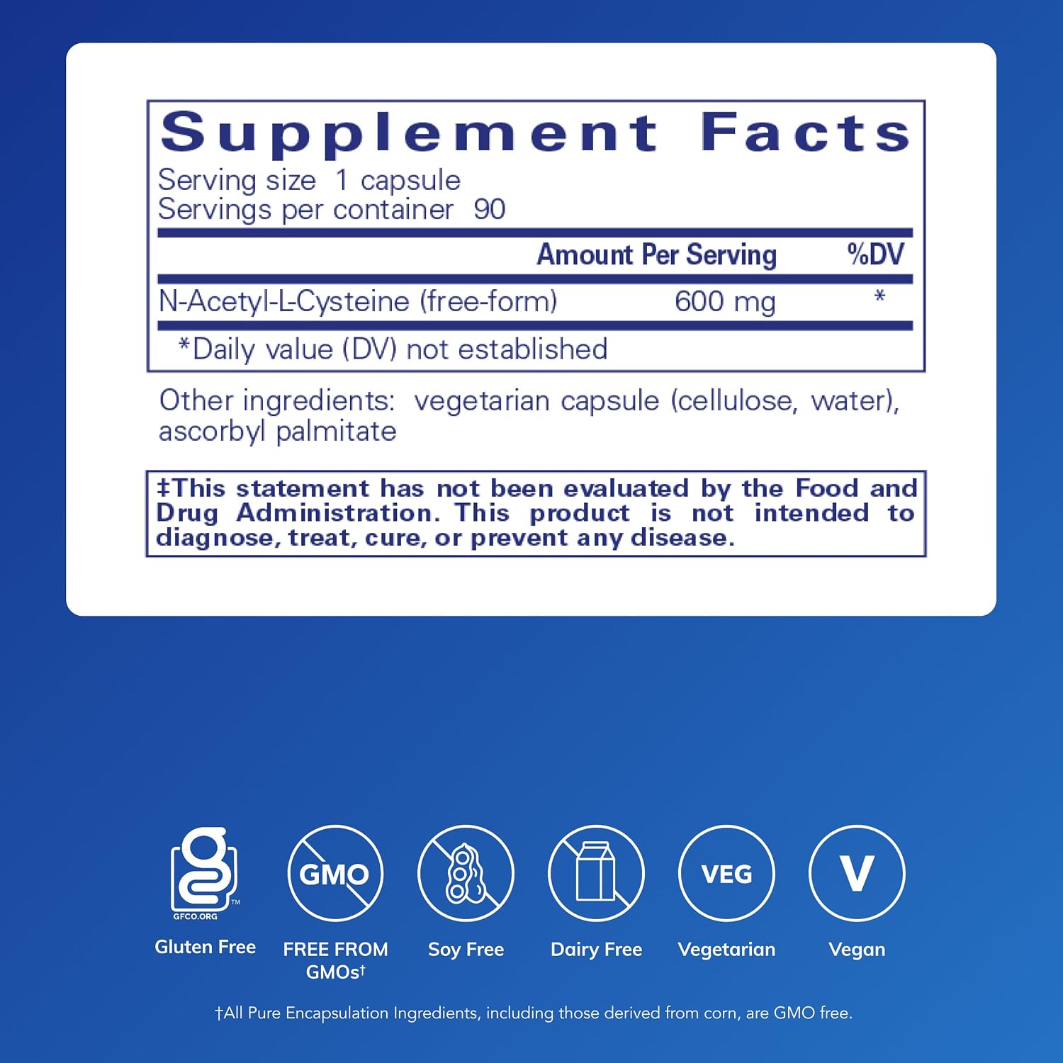 Pure Encapsulations NAC Immune and Respiratory Support Capsules