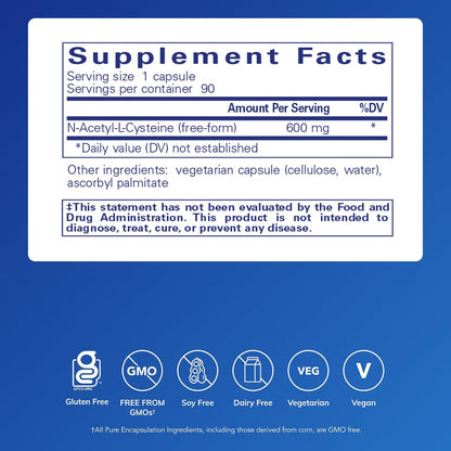 Pure Encapsulations NAC Immune and Respiratory Support Capsules
