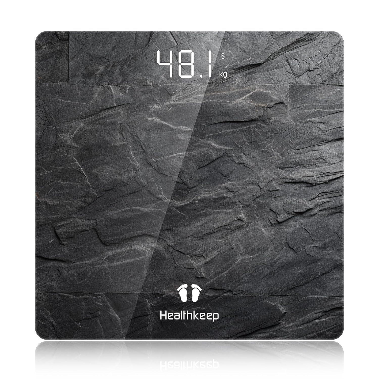 Digital Bathroom Scale Body Weight 400 lb Capacity LED Display High-Precision 4-Sensor