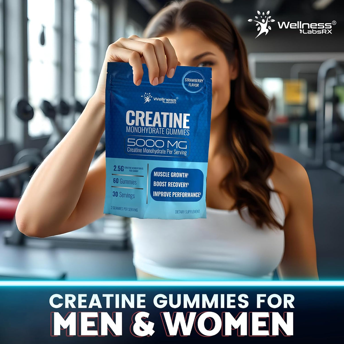 Creatine Monohydrate Gummies 30 Servings