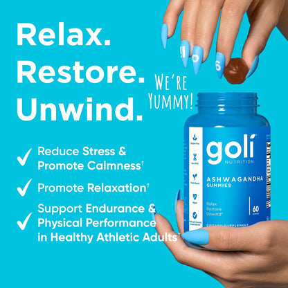 Goli Ashwagandha Vitamin D Dietary Supplement Gummies
