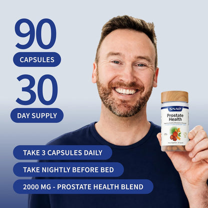 Snap Supplements Prostate Health Supplement for Men 90 Capsules