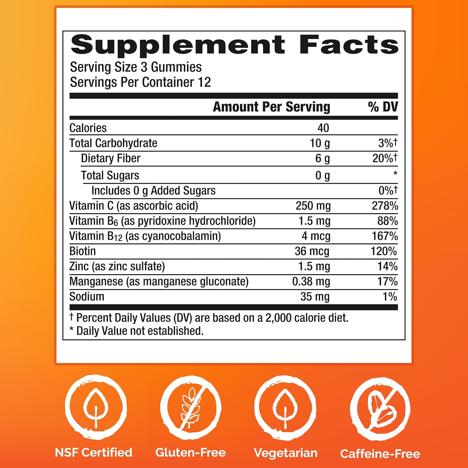 Emergen-C Vitamin C 250 mg Immune Support Dietary Supplement Gummies