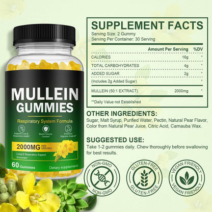 Nyloriaine Mullein Leaf Respiratory Support Gummies