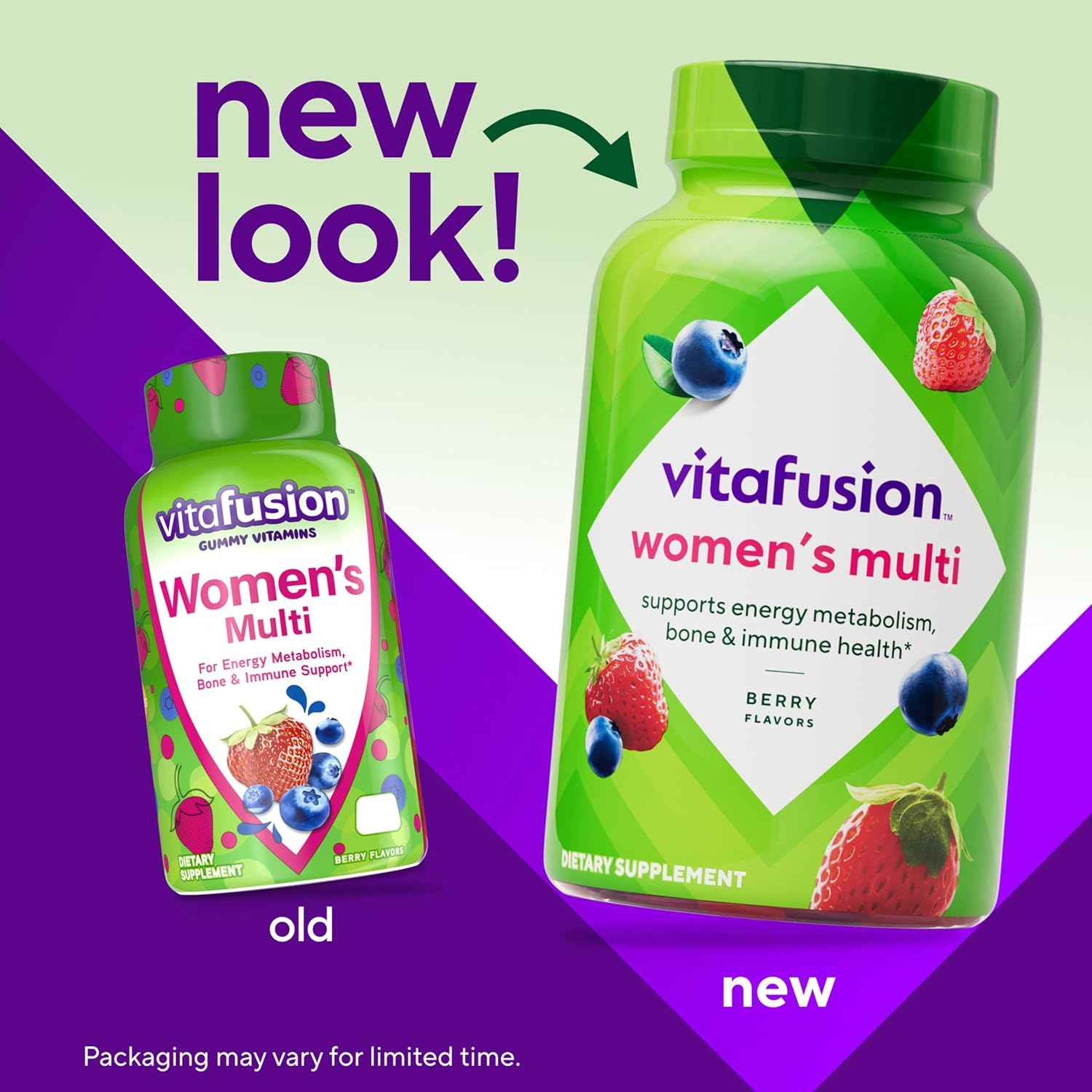 Vitafusion Adult Gummy Vitamins for Women Berry Flavor 120 Count