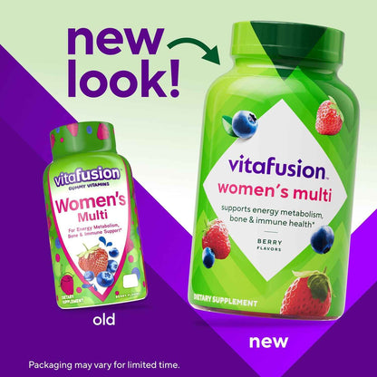 Vitafusion Adult Gummy Vitamins for Women Berry Flavor 120 Count
