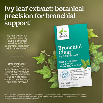 Terry Naturally Bronchial Clear Respiratory Support Tablets