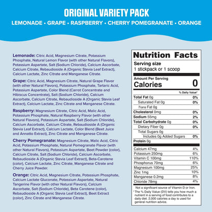 Ultima Replenisher Daily Zero Sugar Electrolyte Drink Mix 20 Count
