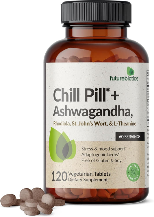 Futurebiotics Chill Pill Ashwagandha Stress Mood Support Tablets