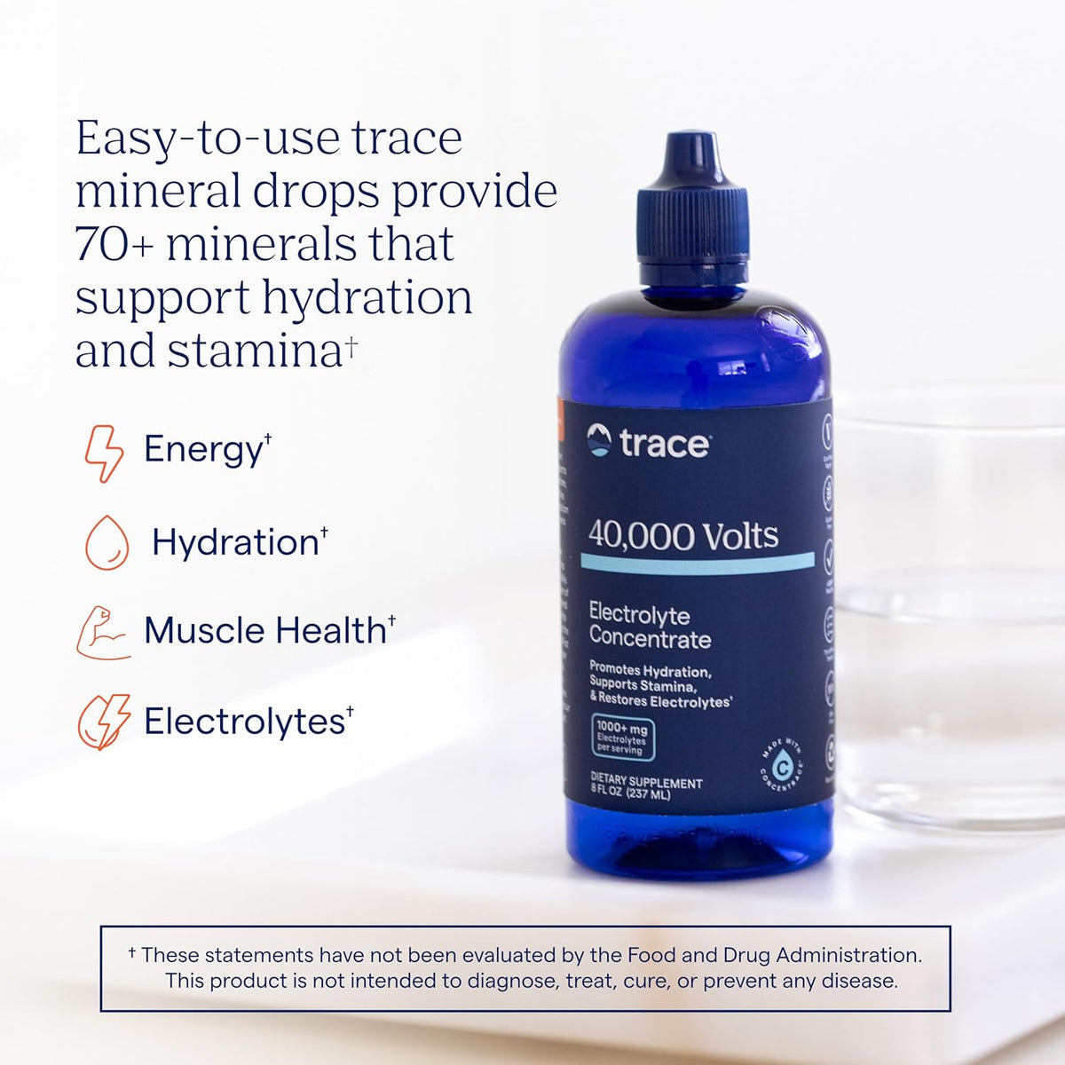 Trace Minerals 40,000 Volts Electrolyte Concentrate Liquid
