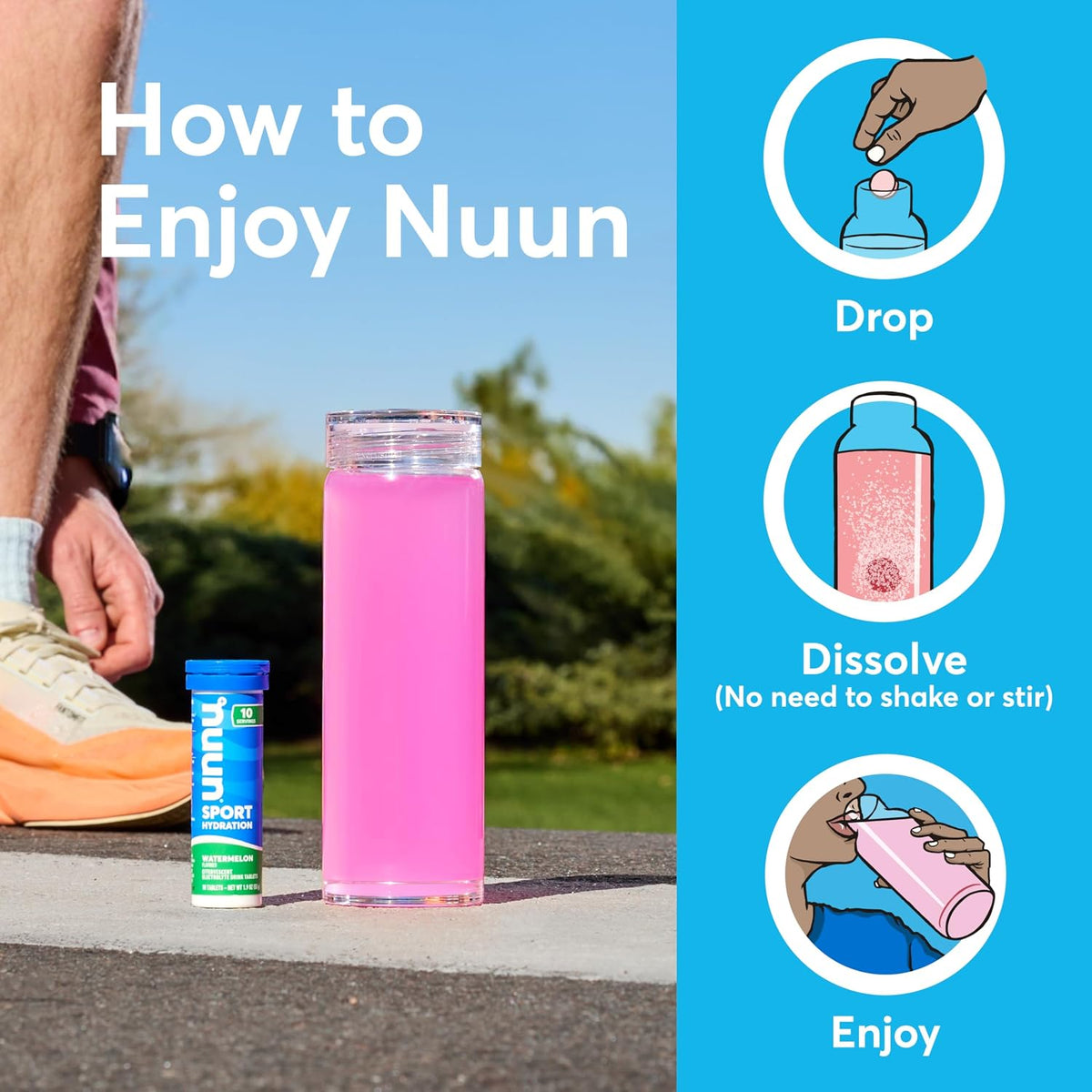 Nuun Sport Hydration Electrolyte Tablets 40 Count