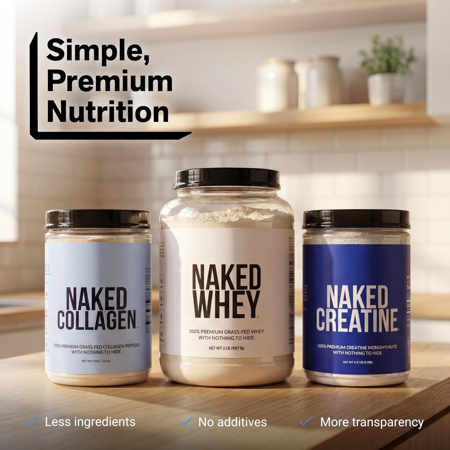 NAKED Pure Micronized Creatine Monohydrate Powder NSF Certified