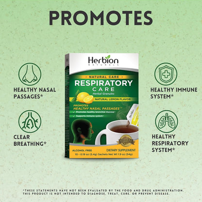 HERBION Naturals Respiratory Care Herbal Support Granules