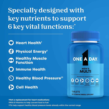 One A Day Men's Multivitamin with Vitamin D, Zinc, Folic Acid, 200 Count