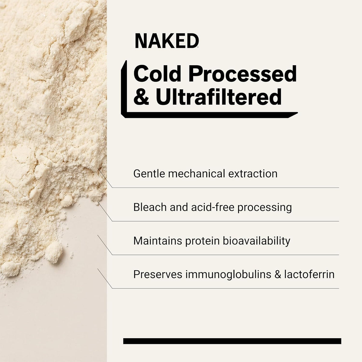 NAKED Nutrition Grass Fed Whey Protein Powder 2 lb