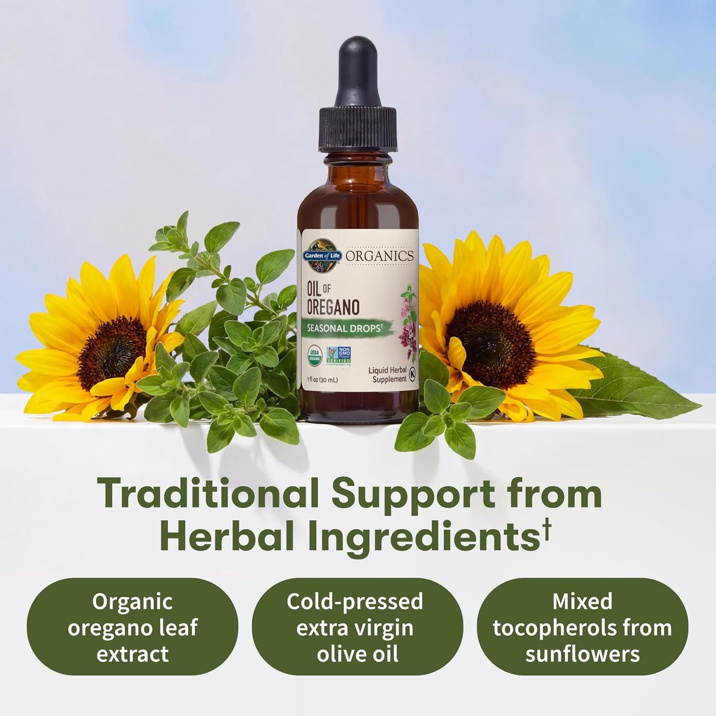 Garden of Life Organics Oil of Oregano Seasonal Immune Support Liquid