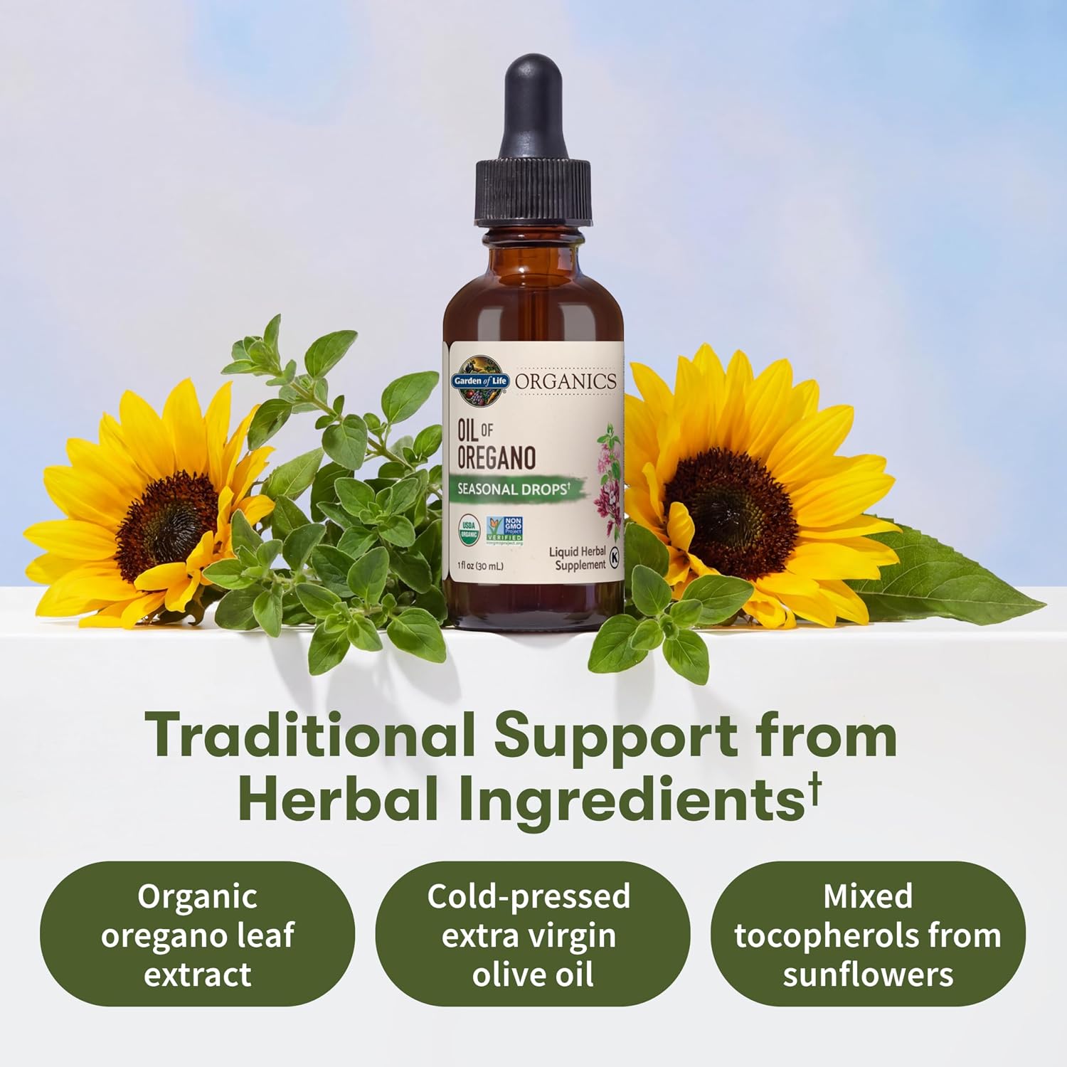 Garden of Life Organics Oil of Oregano Seasonal Immune Support Liquid