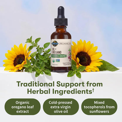 Garden of Life Organics Oil of Oregano Seasonal Immune Support Liquid