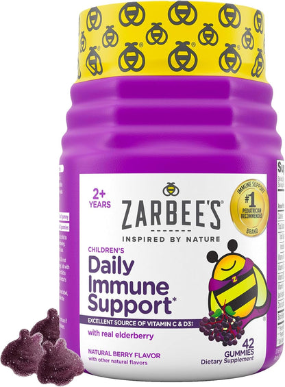 Zarbee's Kids Elderberry Immune Support Gummy Supplement