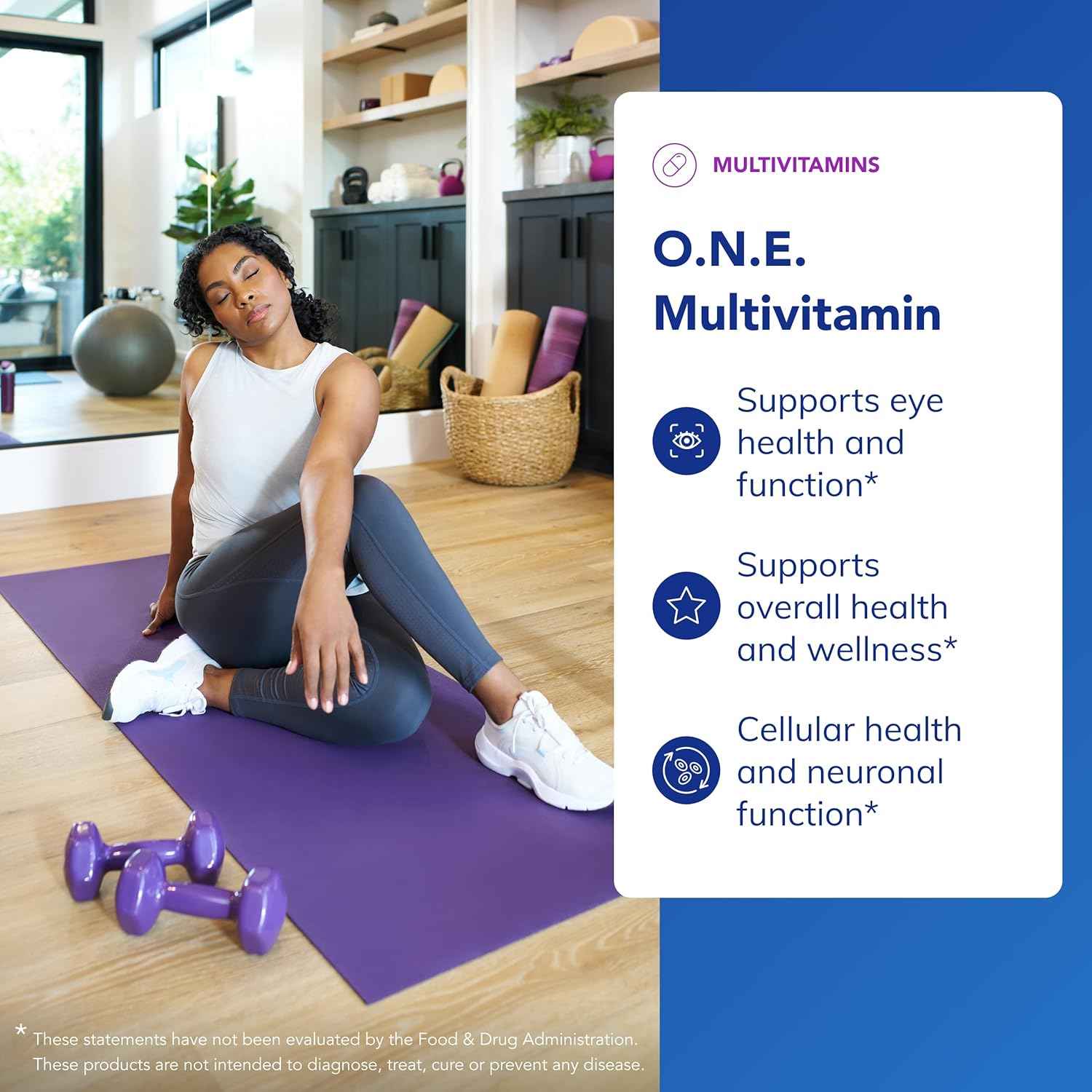 Pure Encapsulations O.N.E. Multivitamin Once Daily With Metafolin CoQ10 Lutein