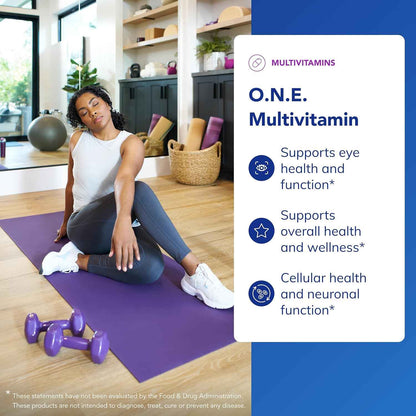 Pure Encapsulations O.N.E. Multivitamin Once Daily With Metafolin CoQ10 Lutein